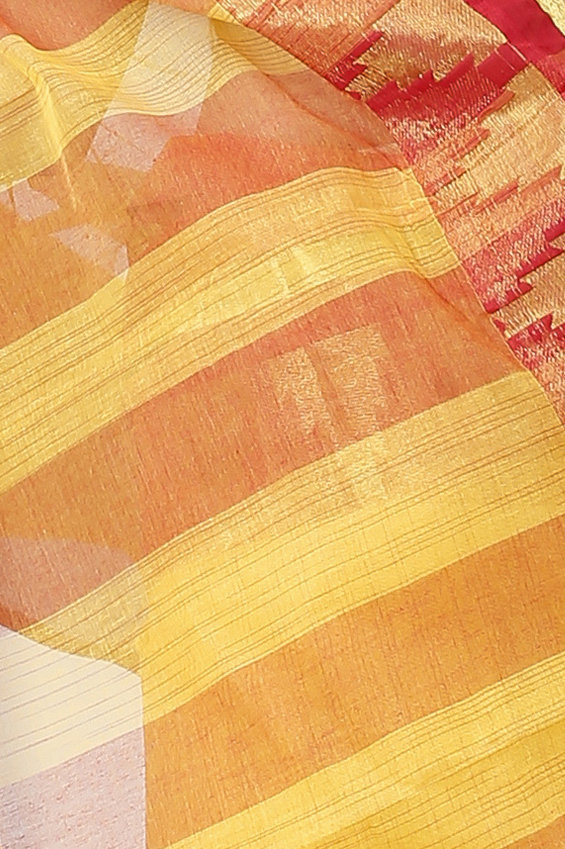 Red Pure Cotton Vrinda Tant Saree (1095)